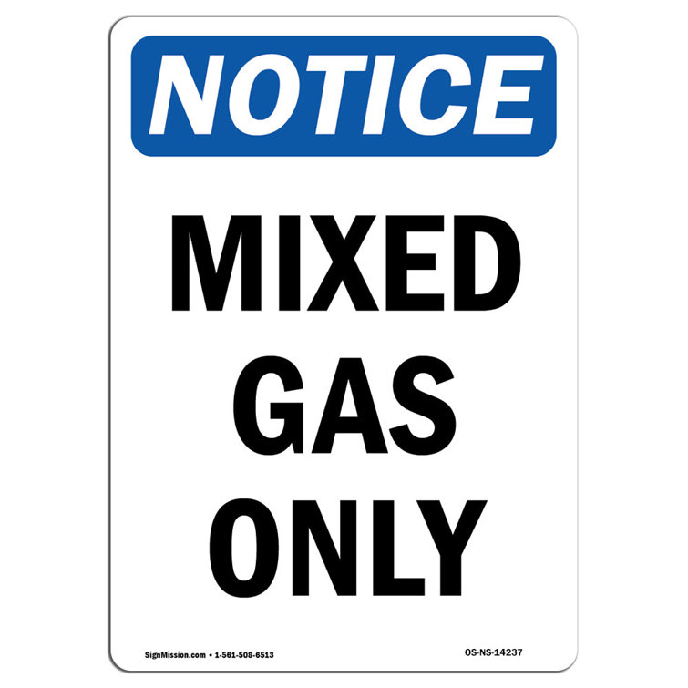 SignMission Mixed Gas Only Sign Wayfair